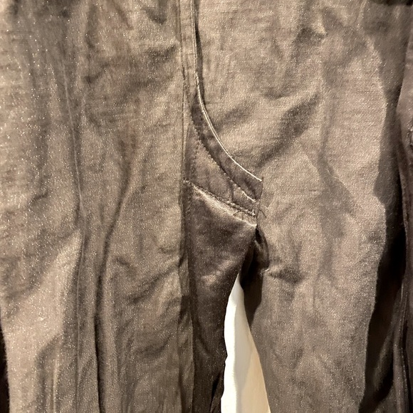 Eileen Fisher Crinkle Metallic Knee-length Coat - Picture 8 of 10